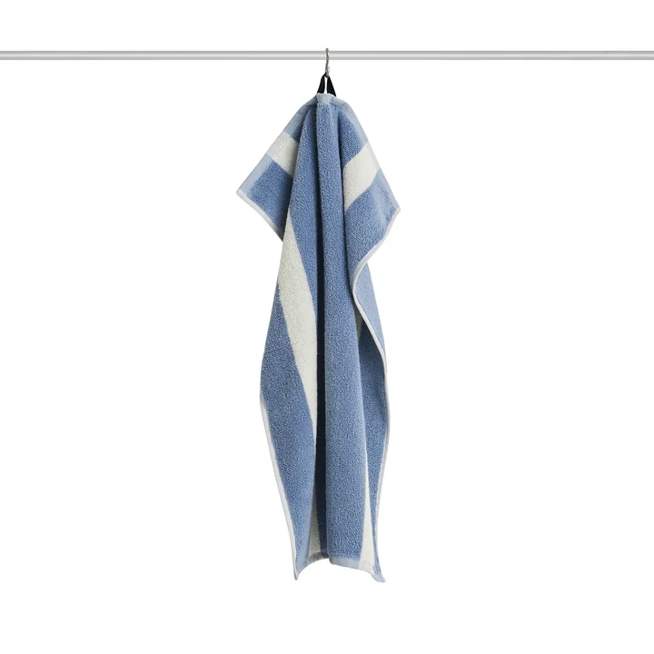 HAY - Stripe -handdoek, 40 x 60 cm, dusty blue