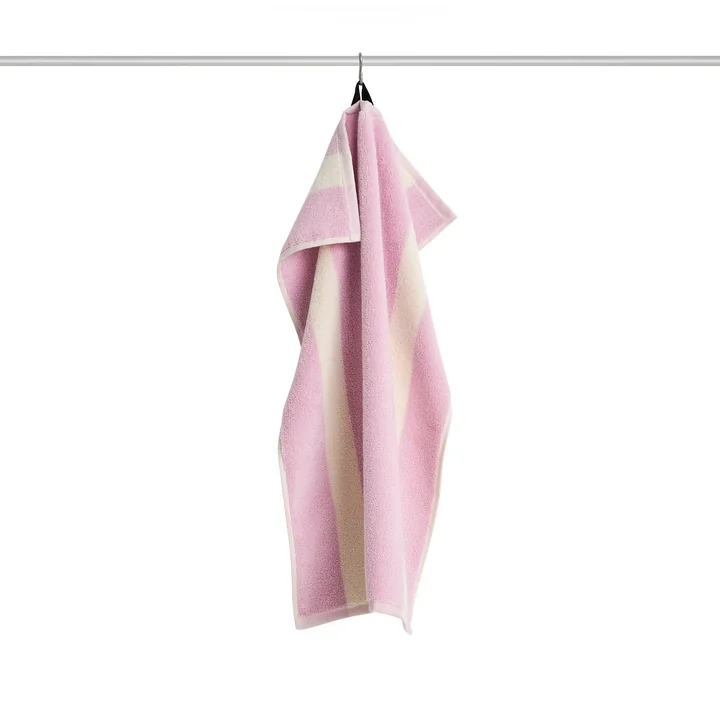 HAY - Stripe -handdoek, 40 x 60 cm, cool pink