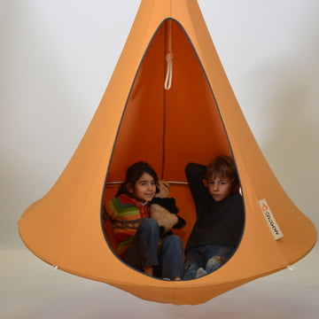 Cacoon - Enkele hangstoel, mango oranje