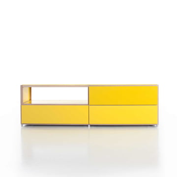 Flötotto - ADD Lowboard, 3 laden, geel - voorbeeld