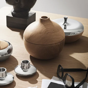 Georg Jensen - Henning Koppel bonbonnière, eikenhout