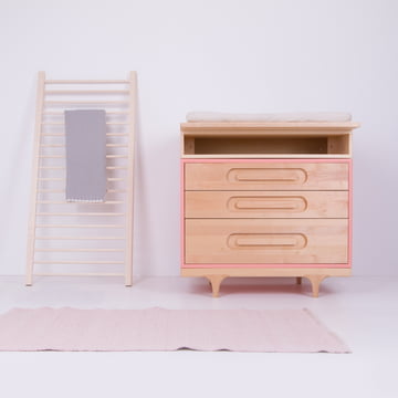 Caravanladekast met wisselende kofferbak voor babyverkleiner