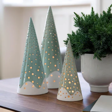 Nobili Kaarskegel met theelichtje van Kähler Design