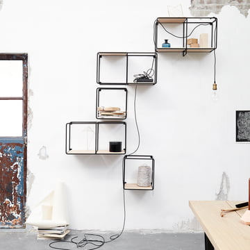 Korridor - AnyWhere 1 x 2 wandplank met kapstok