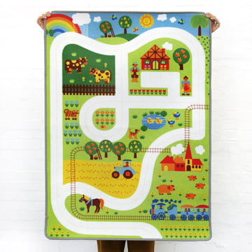 Wildtapijtboerderij 90 x 130 cm van Graziela