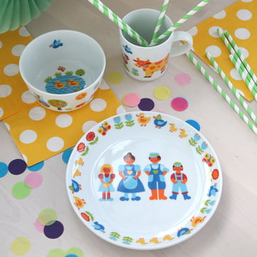 Kinderserviesgoed boerderij (3 st.) van Graziela