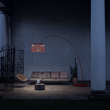 Twee keer als Twiggy Grid Terra buitenlamp van Foscarini