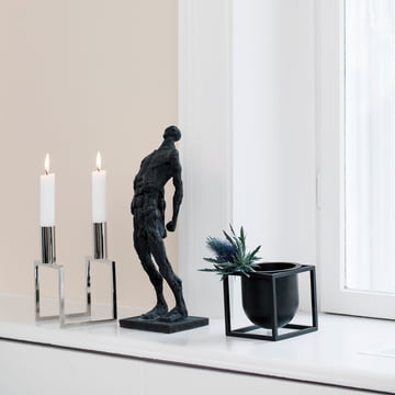 Kubus Bloempot en lijn van Lassen