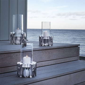 Frequentie Orkaanwindlicht van Georg Jensen buitenshuis 