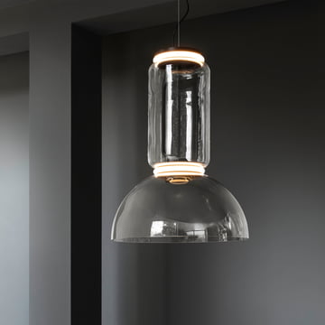 Noctambule LED-hanglamp S1 Lage Cilinder en Schaal van Flos