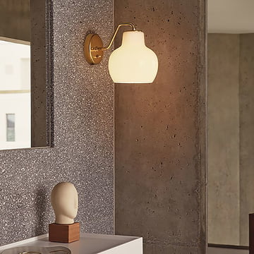 VL Ring Crown 1 wandlamp van Louis Poulsen in brons / wit