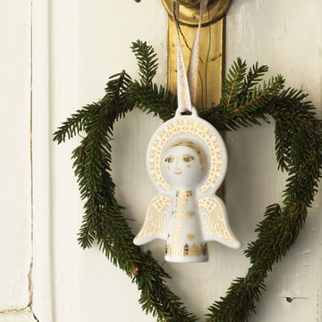 Kerstboom hanger engel van Bjørn Wiinblad in goud