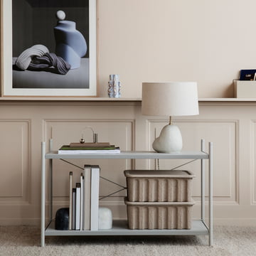 Hebe lamp en Nexus poster door ferm Living