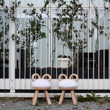 Schapen kinderstoel van EO Denemarken in beuken / eikenhout