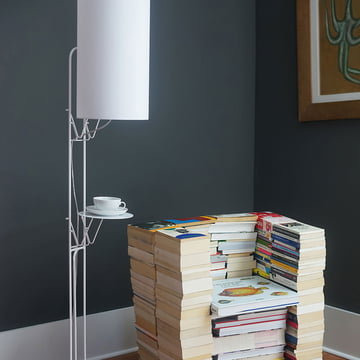 Naomi vloerlamp LED-dimmer van frauMaier in het wit (RAL 9016)