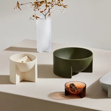 Kuru kommen van Iittala gemaakt van glas en keramiek