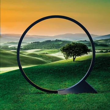 O Outdoor LED vloerlamp, zwart van Artemide