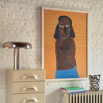 Mushroom Tafellamp, chroom van HKliving