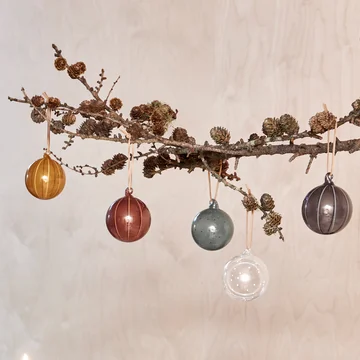 Natale glazen kerstbal van OYOY