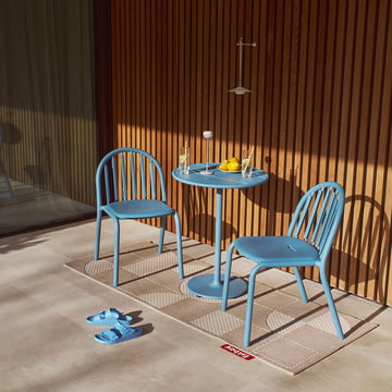 Fred's buitentafel Ø 60 cm + stoel (set van 2) by Fatboy