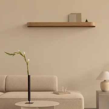 Audo Epoch - Wandkapstok, L 118 cm, eiken naturel / mist