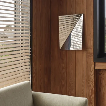 Muuto - Wandspiegel van gaas, gepolijst staal