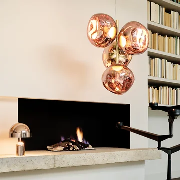 Tom Dixon - LED-kroonluchter Melt Mini, koper/goud