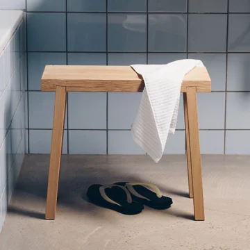 side by side - Kruk bank, groot, natuurlijk eiken