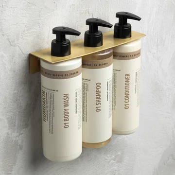 Humdakin - Triple Muurbeugel, messing