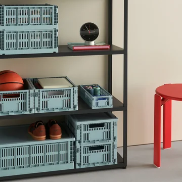 HAY - Colour Crate manden, stoffig blauw, gerecycled