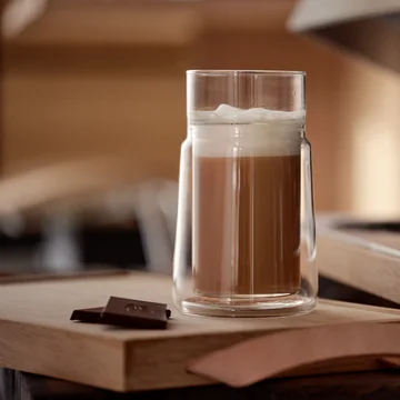 Jacob Jensen - Thermo dubbelwandig glas, groot, 33 cl, helder