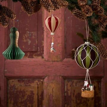 Bloomingville - Hettie kerstbal, rood