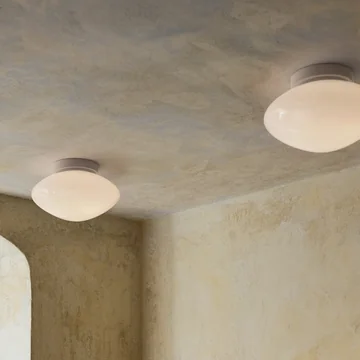 & Tradition - Mist AP22 Plafondlamp/wandlamp, Ø 25 cm, mat wit