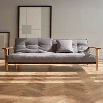 Innovation Living - Splitback Frej slaapbank, 232 x 99 cm, grijs (521 Mixed Dance )