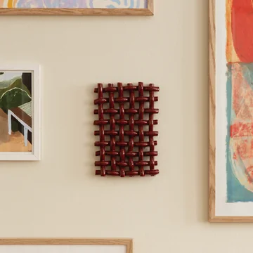 The Poster Club - Interlace 03 Wanddecoratie, bordeaux