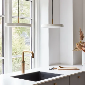 Umage - Asteria Mini LED hanglamp, messing / parelmoer