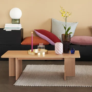 Hübsch Interior - Align Bank, L 85 cm, eiken natuur