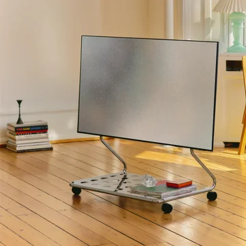 Pedestal - Disco TV-standaard, 40 - 70 inch, chroom