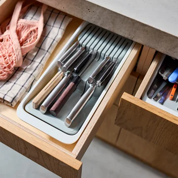 Joseph Joseph - DrawerStore Mesorganizer, compact, lichte steen