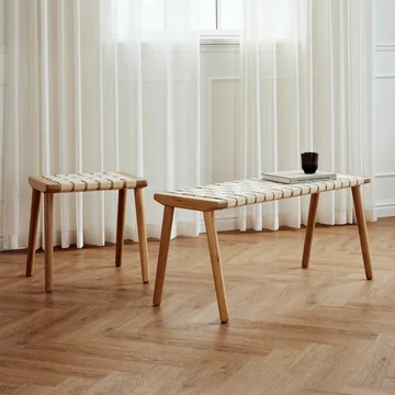 Andersen Furniture - Seat Bank en kruk, eiken