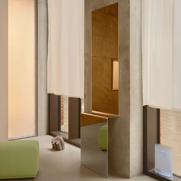 Muuto - Pleat Spiegel, gepolijst staal