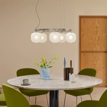 Muuto - Rime kroonluchter, aluminiumgrijs