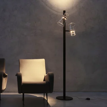Flos - Nocturne Staande lamp F2 kegel, zwart