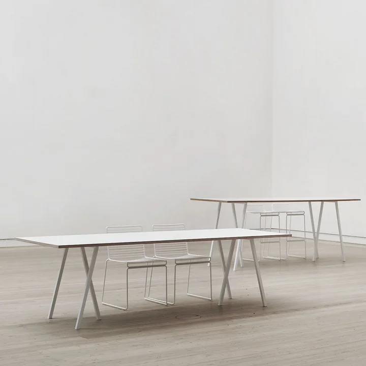Hooiring Staande tafels, wit