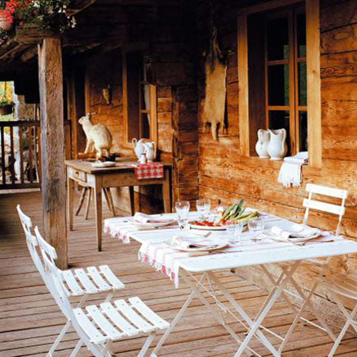 Bistro Klapstoel en klaptafel Classique met charme