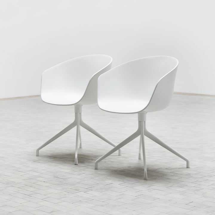 About A Chair Hay AAC 20 uit in aluminium wit / wit