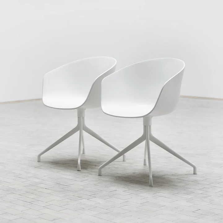 About A Chair HAY AAC 20 uit in aluminium wit / wit