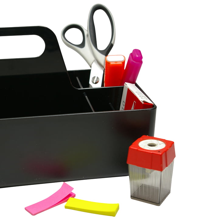 Vitra - Storage Toolbox basic dark, met schaar, puntenslijper, markeerstift