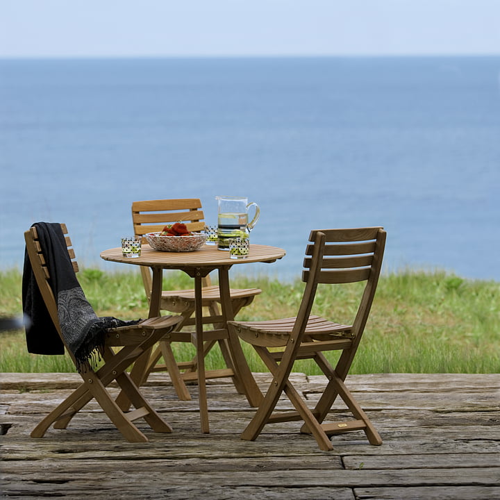 Robuust en weerbestendig: Skagerak Vendia Tafel en stoelen