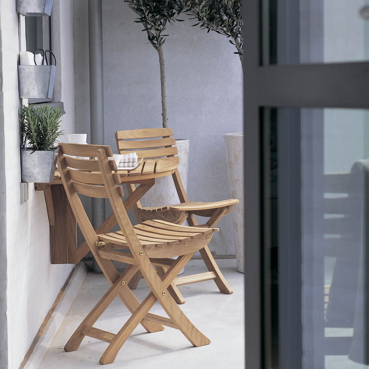 Design in de kleinste ruimte: Skagerak Vendia Tafel en stoelen